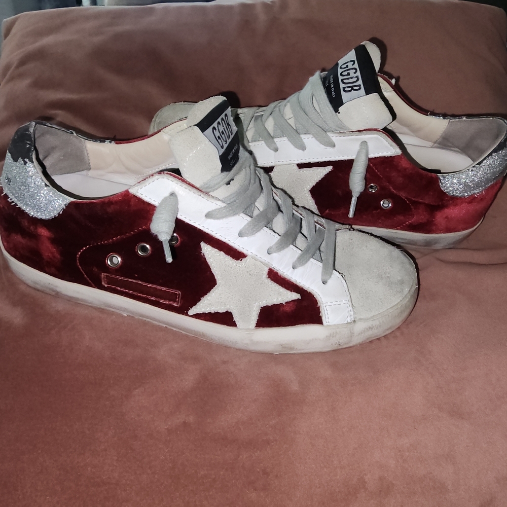 Golden ☆ Goose Sneakers Superstar Copper Velvet Ice Star size 37